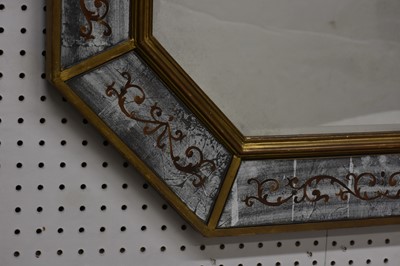 Lot 355 - Venetian Giltwood and Églomisé Border Glass Mirror
