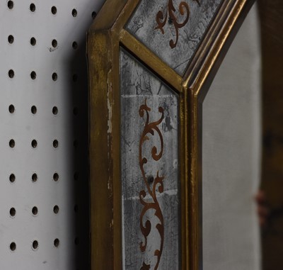 Lot 355 - Venetian Giltwood and Églomisé Border Glass Mirror