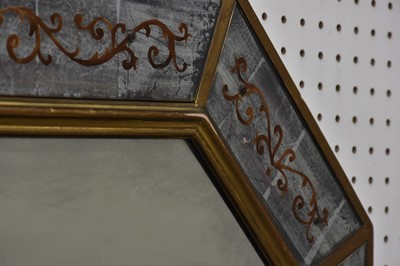 Lot 355 - Venetian Giltwood and Églomisé Border Glass Mirror