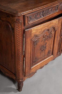 Lot 372 - Provincial Louis XV Carved Walnut Cabinet