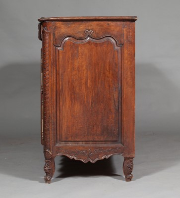 Lot 372 - Provincial Louis XV Carved Walnut Cabinet