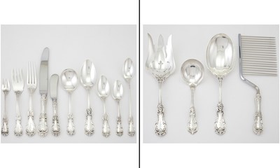 Lot 527 - Reed & Barton Sterling Silver "Burgundy" Pattern Flatware Service