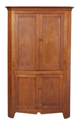 Lot 173 - Federal Walnut Corner Cupboard