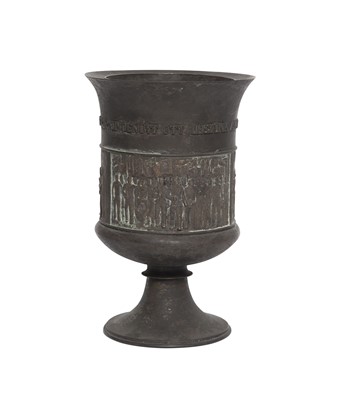 Lot 120 - Hungarian Patinated Metal Vase