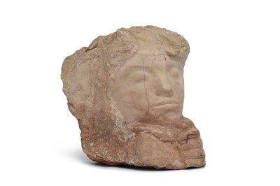 Lot 137 - Carved Stone Face