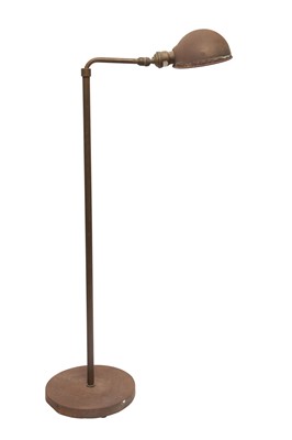 Lot 100 - Patinated Metal Adjustable Floor Lamp