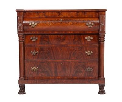 Lot 112 - American Classical Mahogany Chest of Drawers