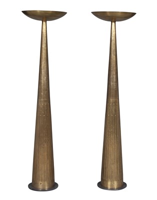 Lot 89 - Pair of Brass "Otimo" Floor Lamps