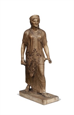 Lot 168 - Grand Tour Plaster Figure of a Grecian Maiden