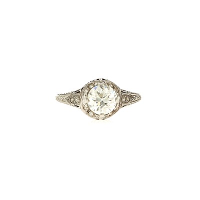 Lot 2200 - Platinum and Diamond Ring