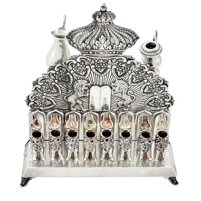 Lot 81 - Continental Silver Mennorah