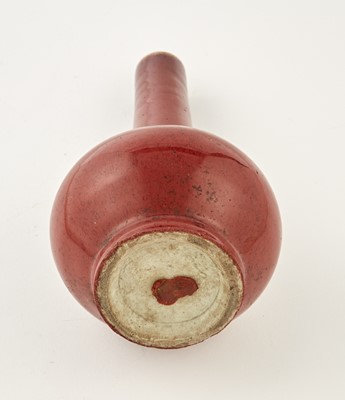 Lot 341 - A Chinese Oxblood Glazed Porcelain Bottle Vase