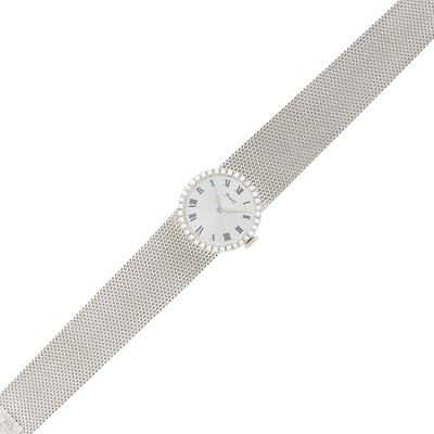 Lot 1072 - Piaget White Gold and Diamond Wristwatch