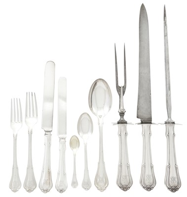 Lot 200 - Gorham Sterling Silver "Villa Norfolk" Pattern Flatware Service