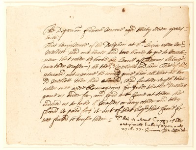 Lot 8 - The Last Governor of Massachusetts Bay Colony