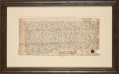 Lot 32 - With the rare signature of Constant Southworth, William Bradford’s stepson