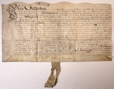 Lot 25 - Signed by one of the ten founders of Sandwich, Massachusetts