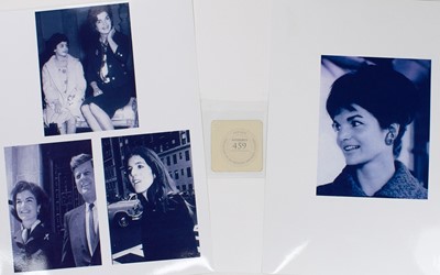 Lot 5021 - Pair of gilt-metal earclips worn by Jacqueline Kennedy