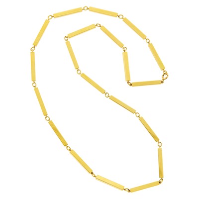 Lot 1011 - Tiffany & Co. Long Gold Link Necklace