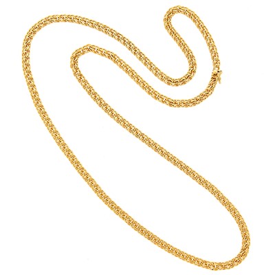 Lot 1199 - Long Gold Chain Necklace