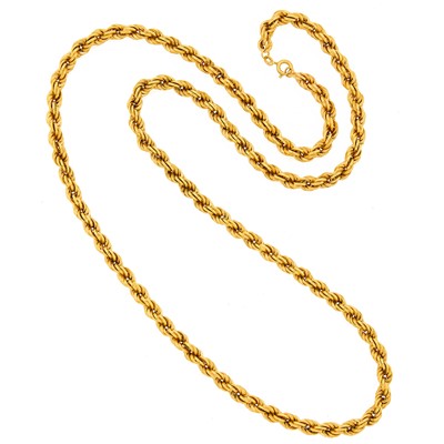 Lot 1220 - Long Gold Chain Necklace