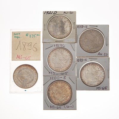 Lot 1095 - United States Morgan Dollar Group