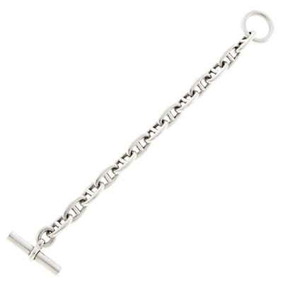 Lot 2016 - Attributed to Hermès, Silver 'Chaine d'Ancre' Link Bracelet
