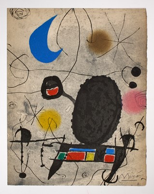 Lot 311 - Four Pierre Matisse Miro catalogues, one with an original signed etching from the edition of 25