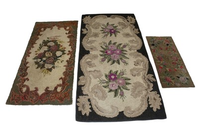Lot 329 - Three American Hooked Rugs