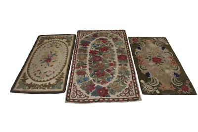 Lot 331 - Three American Hooked Rugs