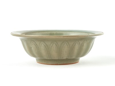 Lot 316 - A Chinese Carved Longquan Celadon Bowl
