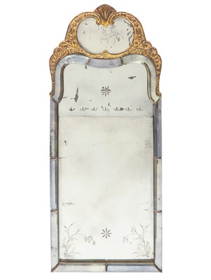Lot 187 - George II Style Giltwood and Mirror Border Mirror