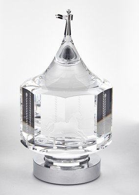Lot 163 - Steuben Glass Carousel Sculpture