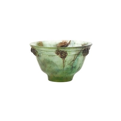 Lot 295 - Francois-Emile Décorchement Pâte-de-Verre Miniature Bowl