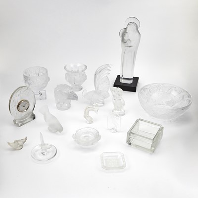 Lot 159 - Group of Lalique Molded Glass Articles