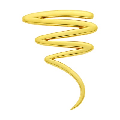 Lot 3 - Tiffany & Co., Paloma Picasso Gold 'Scribble' Brooch