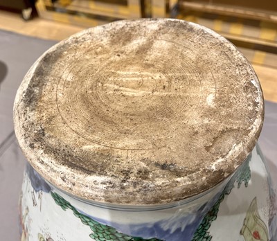 Lot 330 - A Large Chinese Wucai Porcelain Jar and Cover