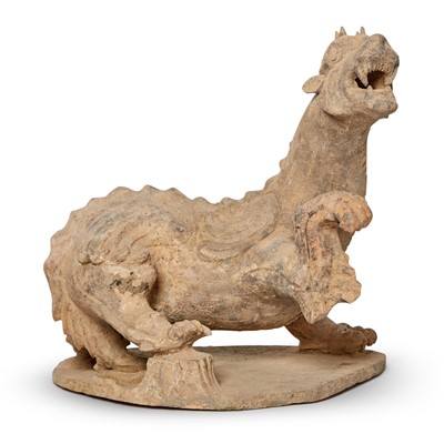 Lot 138 - A Large Chinese Pottery Figure