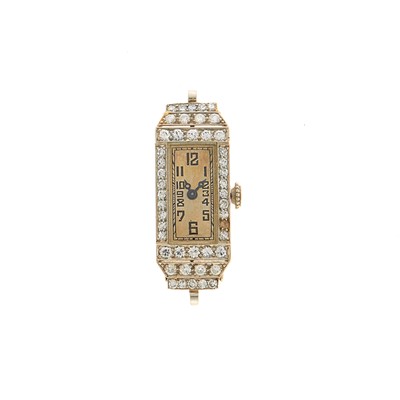 Lot 2133 - Platinum and Diamond Watch Head