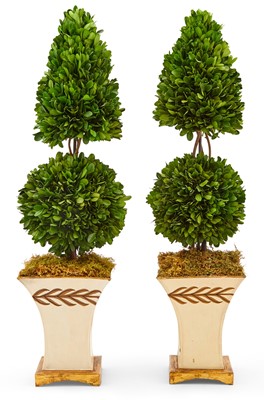 Lot 260 - Pair of Painted Tole Planters