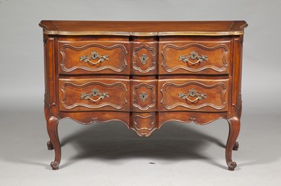 Lot 371 - Baker Provincial Louis XV Style Stained Wood Commode