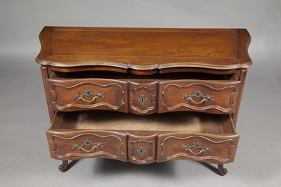 Lot 371 - Baker Provincial Louis XV Style Stained Wood Commode