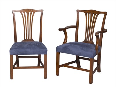 Lot 147 - Set of Ten George III Mahogany Dining Chairs
