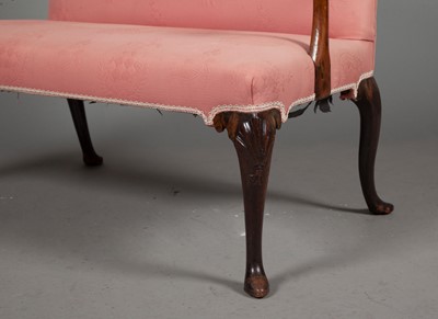 Lot 252 - George II Upholstered Mahogany Settee