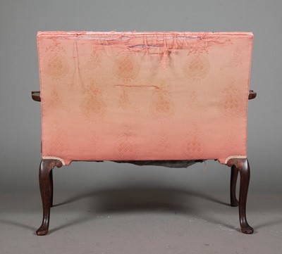 Lot 252 - George II Upholstered Mahogany Settee
