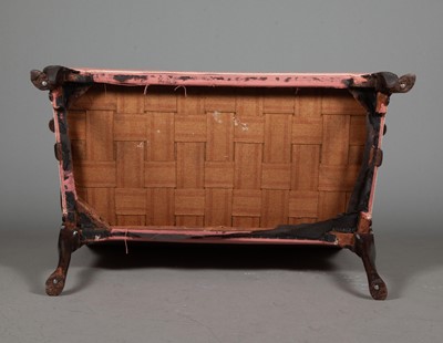 Lot 252 - George II Upholstered Mahogany Settee
