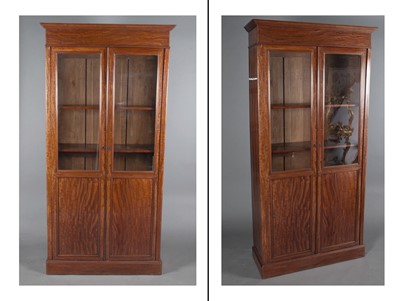 Lot 409 - Pair of Oversized Satinwood Cabinets