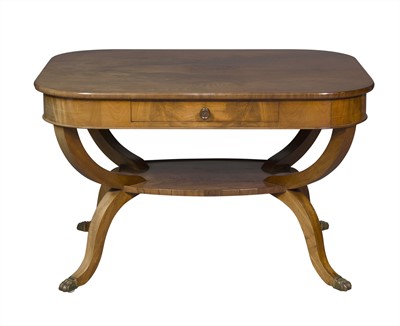 Lot 152 - Regency Style Walnut Library Table