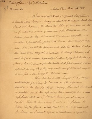Lot 272 - Governor Mercer complains about his library subscription