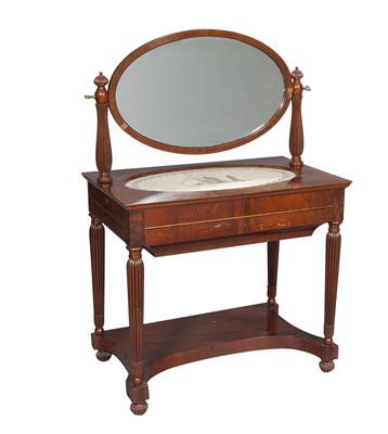 Lot 663 - Classical Mahogany Dressing Table